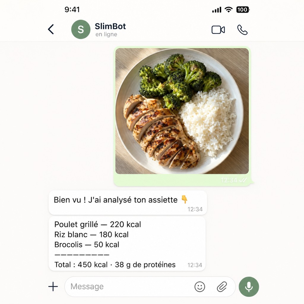 Analyse photo d'un repas