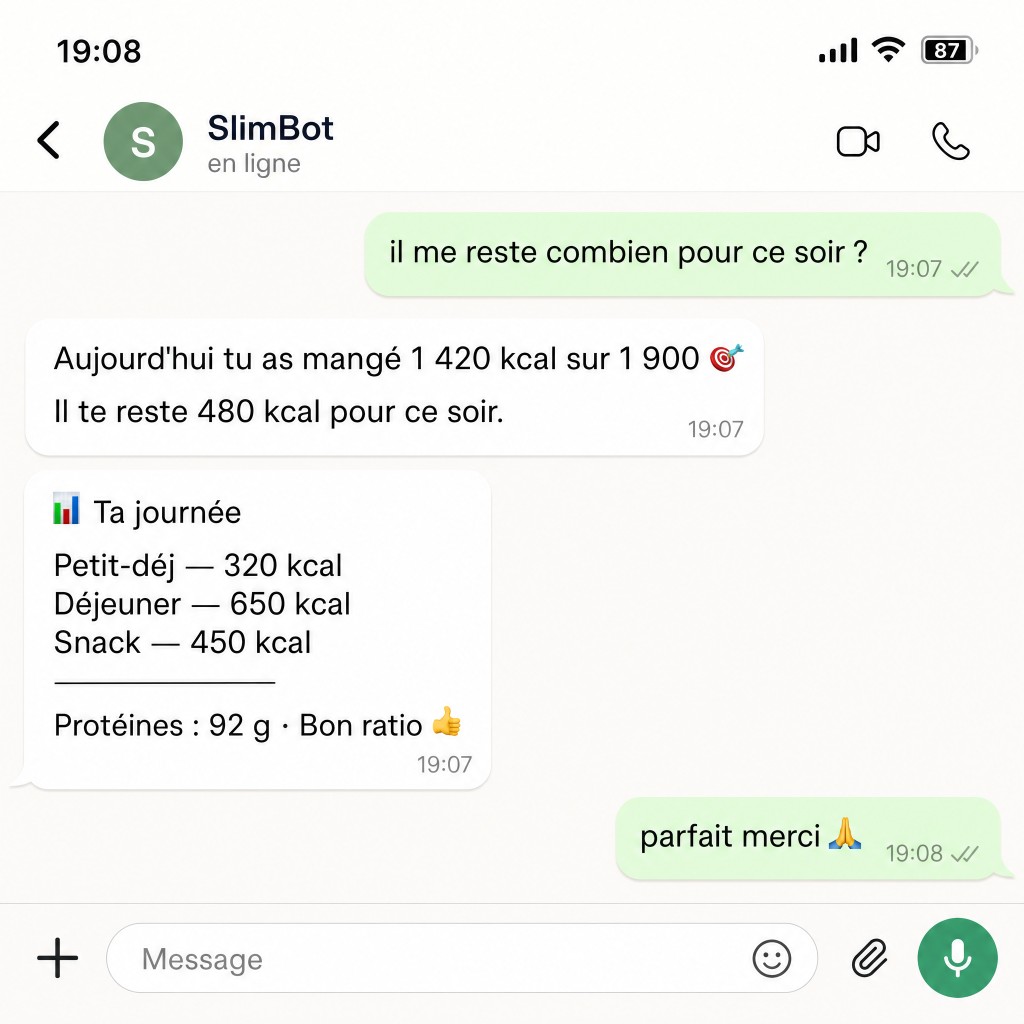 Suivi des calories au quotidien